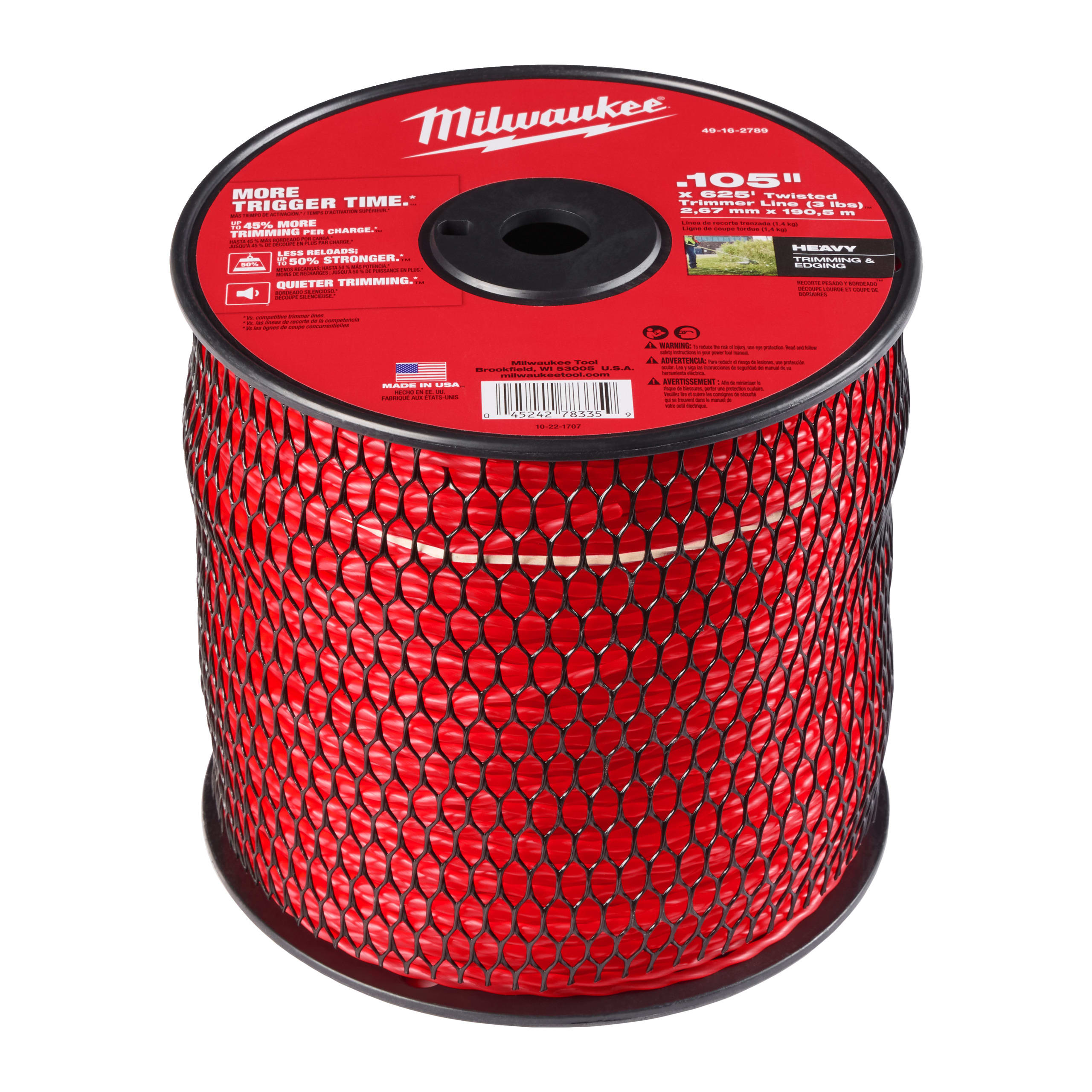 MILWAUKEE - Fil coupe bordure 2.7mm x 280m