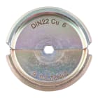 MILWAUKEE - MATRICE POUR SERTISSEUSE FORCE LOGIC (ELECTRICITE) DIN22 CU 6
