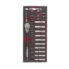 MILWAUKEE - MODULES SERVANTE MODULE SERVANTE DOUILLES CLES CLIQUET 1/2