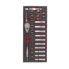 MILWAUKEE - MODULE SERVANTE DOUILLES CLÉS CLIQUET 1/2