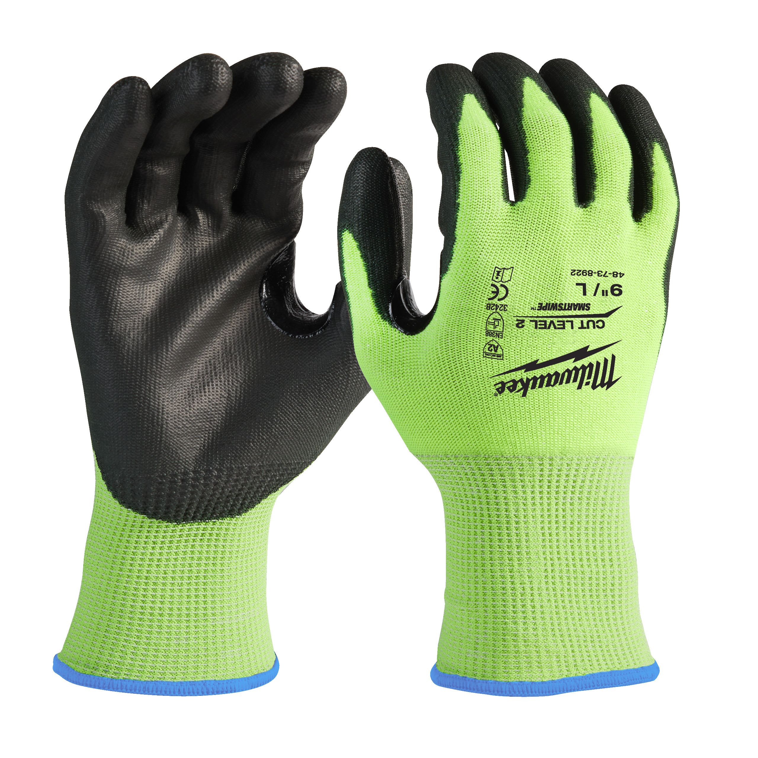 MILWAUKEE - Gants Anti-Coupure Haute-Visibilité Enduction Pu - 4932479922