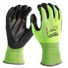 MILWAUKEE - GANTS ANTI-COUPURE HAUTE-VISIBILITÉ ENDUCTION PU