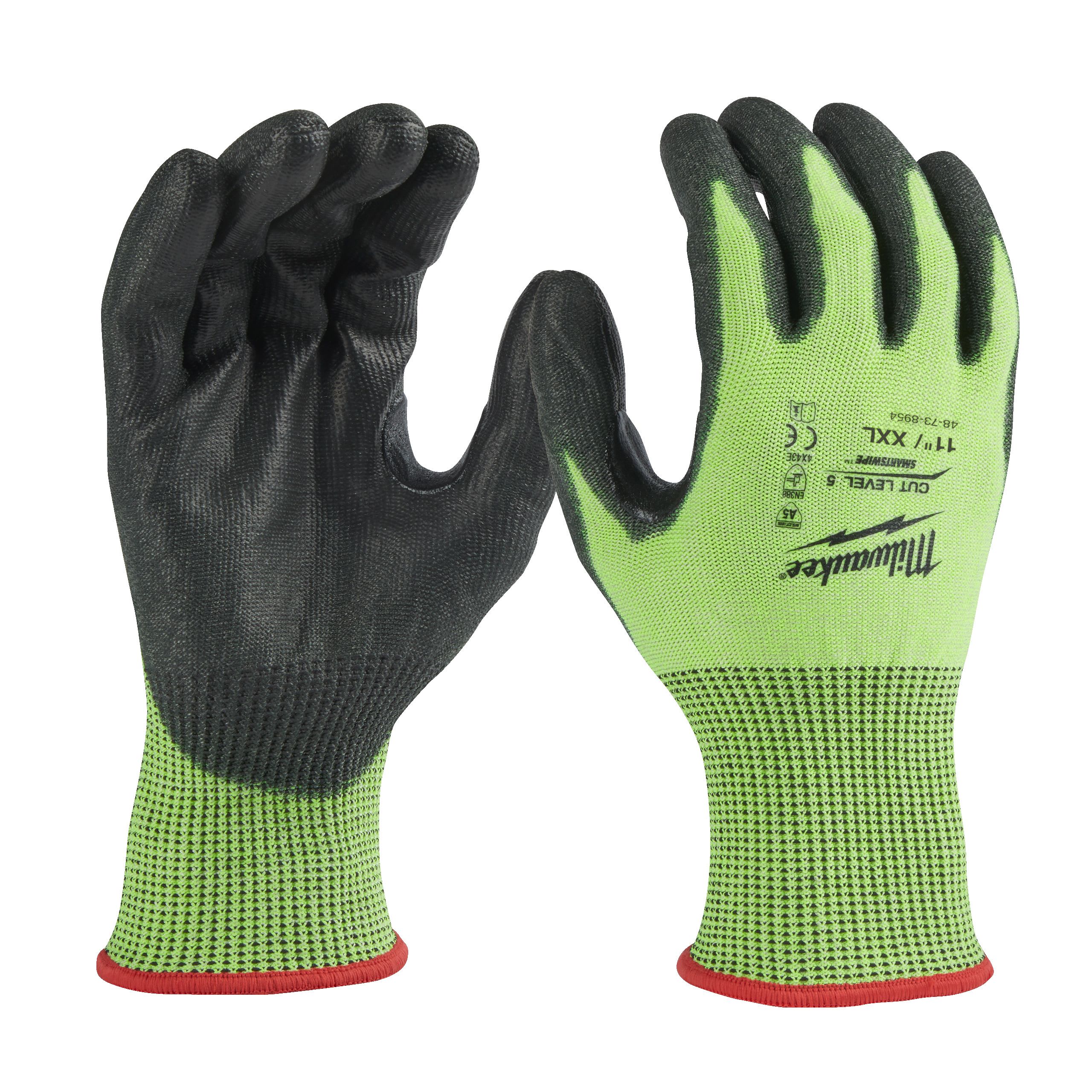 MILWAUKEE - Gants Anti-Coupure Haute-Visibilité Enduction Pu - 4932479935
