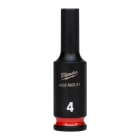 MILWAUKEE - DOUILLE SHOCKWAVE HEXAGONALE 1/4 LONGUE