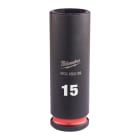 MILWAUKEE - DOUILLE SHOCKWAVE HEXAGONALE 3/8 LONGUE