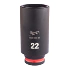 MILWAUKEE - DOUILLE SHOCKWAVE HEXAGONALE 3/8 LONGUE
