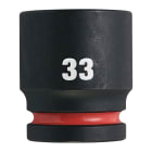 MILWAUKEE - DOUILLE SHOCKWAVE HEXAGONALE 3/4 COURTE
