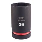 MILWAUKEE - DOUILLE SHOCKWAVE HEXAGONALE 1" LONGUE