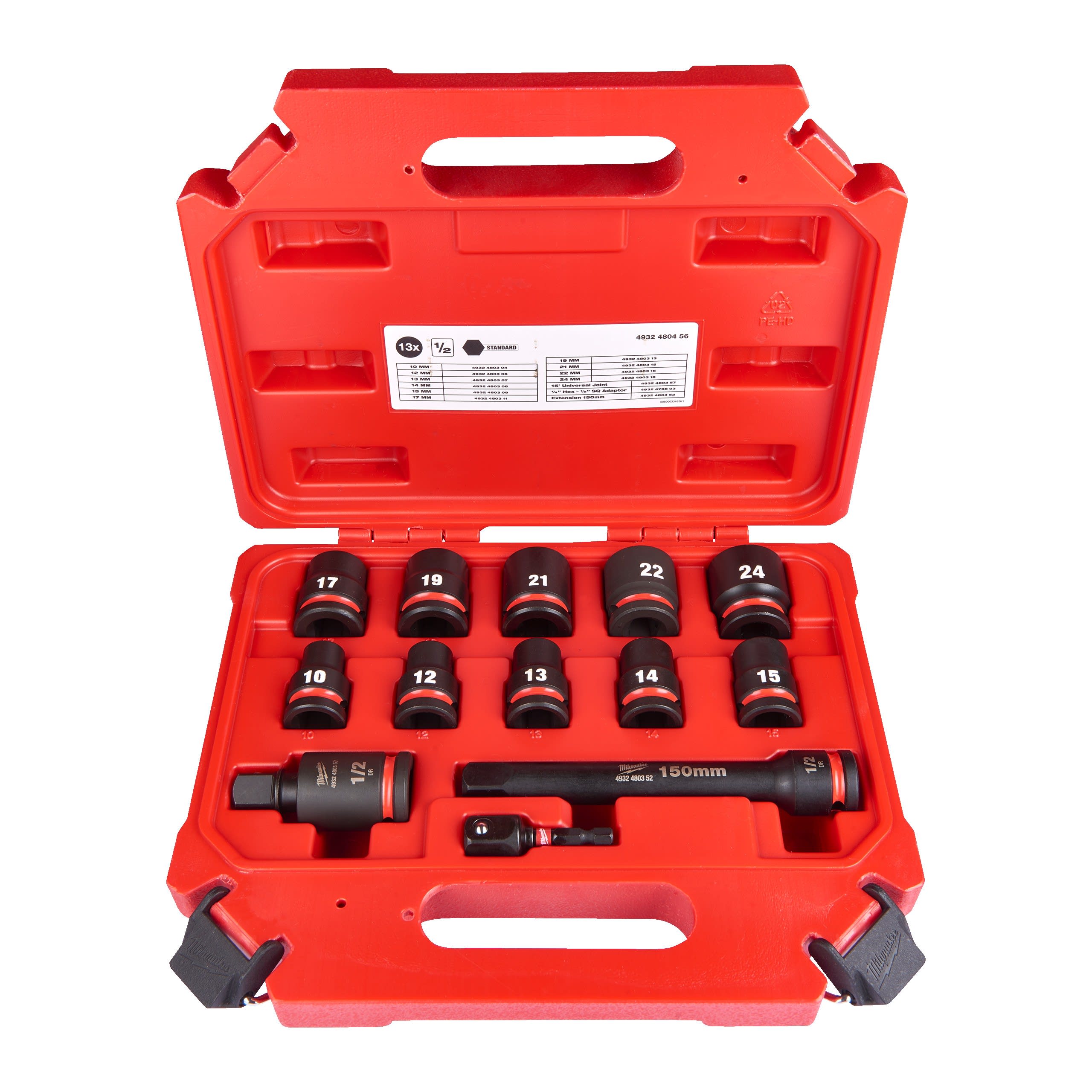 MILWAUKEE - COFFRET DE DOUILLE SHOCKWAVE 1/2