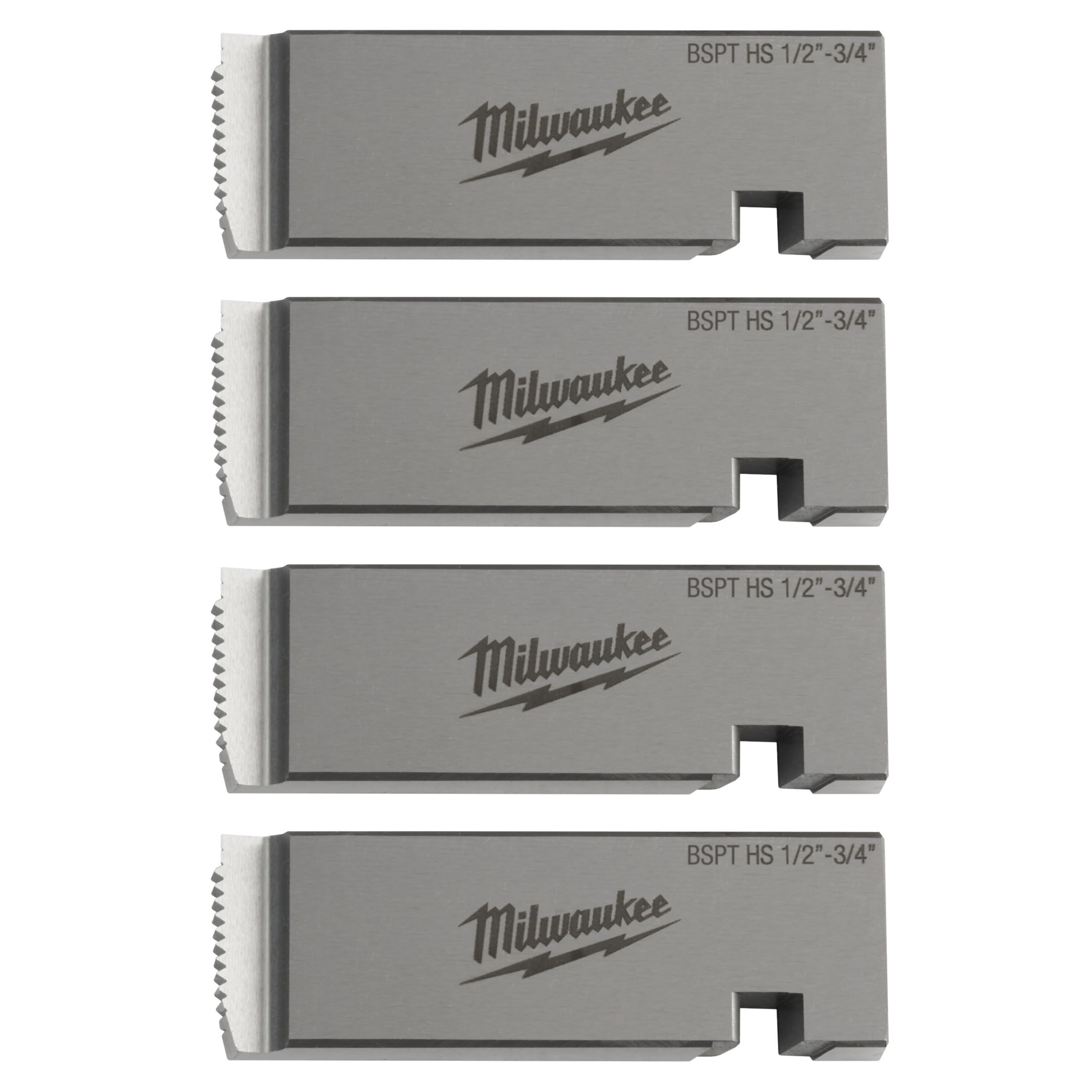 MILWAUKEE - Set de peignes 1/2"-3/4" BSPT HS - Carton