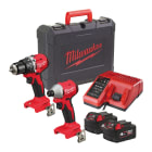 MILWAUKEE - POWERPACK 2 OUTILS 18 VOLTS BRUSHLESS - M18 BLCPP2A-402C