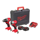 MILWAUKEE - POWERPACK 2 OUTILS 18 VOLTS BRUSHLESS - M18 BLCPP2B-402C