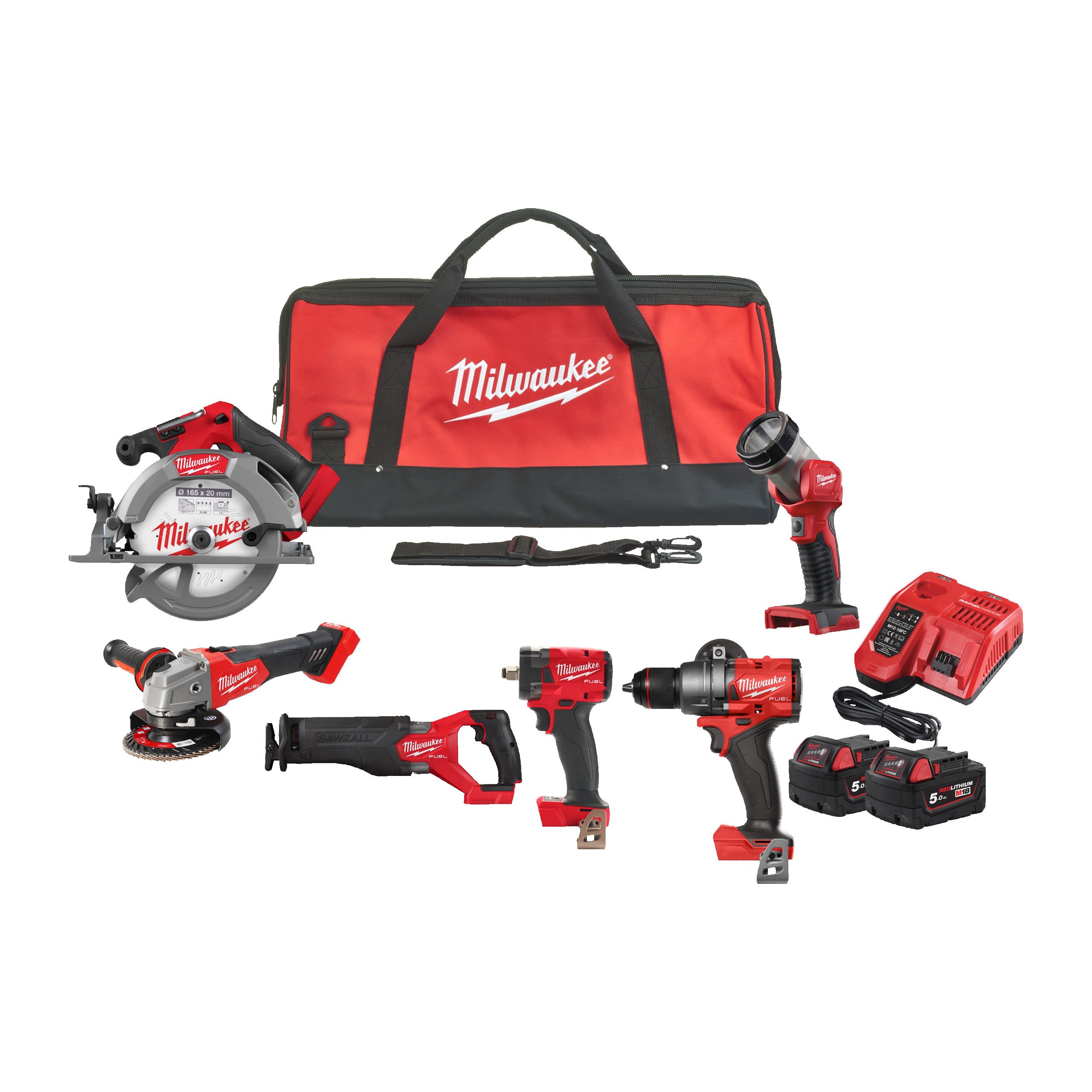 MILWAUKEE - POWERPACK 6 OUTILS 18 VOLTS FUEL M18 FPP6H3-502B