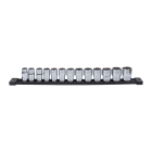MILWAUKEE - SET DE DOUILLES MÉTRIQUE 12 PANS CARRE 1/2" 13PCS