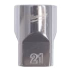 MILWAUKEE - DOUILLE MÉTRIQUE 12 PANS CARRÉ 1/2" - 21MM