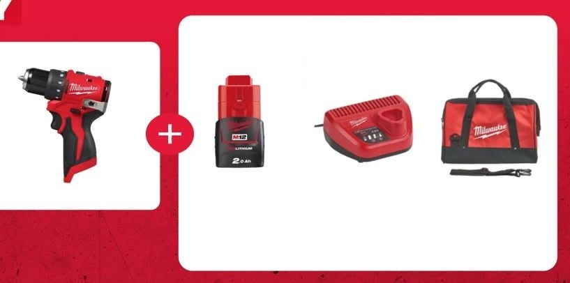 MILWAUKEE - PERCEUSE VISSEUSE 12 VOLTS BRUSHLESS M12 BLDDRC-201BRF