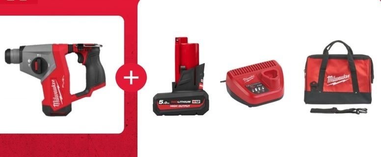 MILWAUKEE - PERFORATEUR SDS+ 12 VOLTS FUEL M12 FHAC16-501BRF