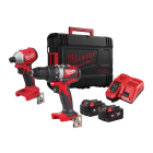 MILWAUKEE - POWERPACK 2 OUTILS 18 VOLTS BRUSHLESS M18 BLPP2B3-502X