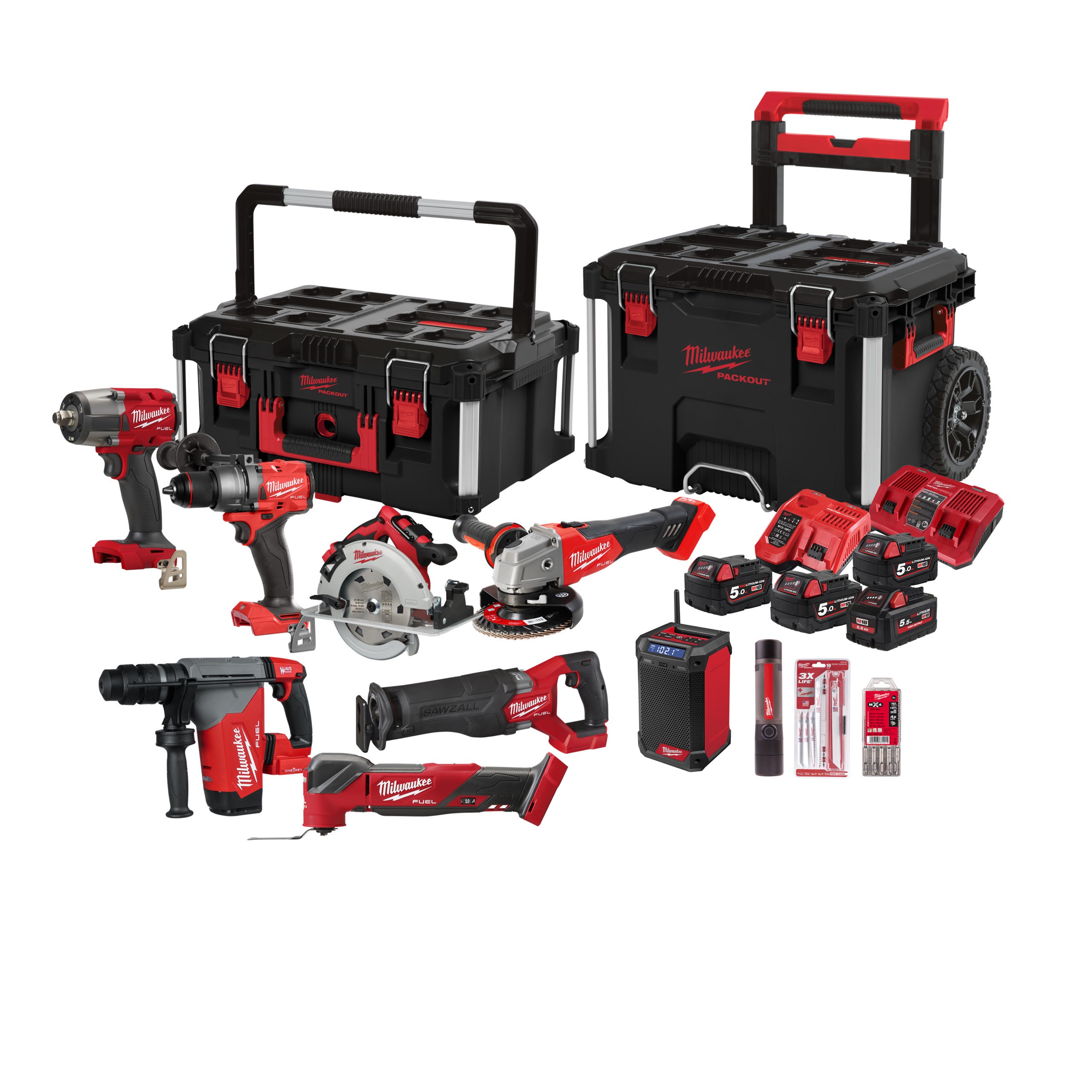 MILWAUKEE - M18 FPP9A-556P LOT 9 OUTILS
