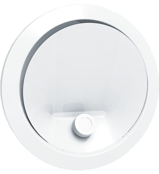Acomat - Bouche acier blanc BIR Ø 200