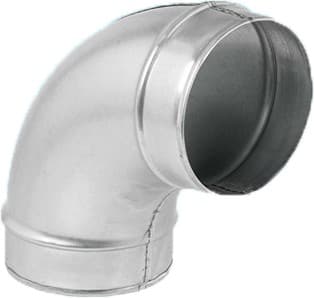 Acomat - Coude galva 90° pour deviation du réseau aéraulique diam 200mm