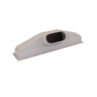 Acomat - Plénum de soufflage ABS pour grille linéaire 2 fentes Lg: 1135mm