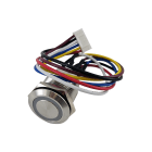 Golmar - Bouton de sortie eclaire NO-NF en inox pour montage sur supports existants