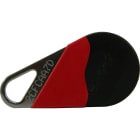 Golmar - Badge de proximite noir-rouge MIFARE 13.56 MHz toutes centrales HEXACT