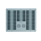 Golmar - Platine monobloc HR alu audio analogique (1+N) 6 rangees 72 boutons