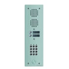 Golmar - Platine monobloc HR alu audio analogique, clavier 1 rangee 2 boutons