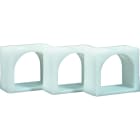 Golmar - Jonction passe-cable PVC pour boitier d'encastement type GCE, Lot de 3 pieces