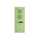 Golmar - Platine monobloc HR alu audio analogique (1+N) 1 rangee 1 bouton champagne