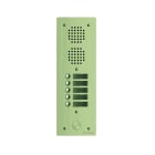 Golmar - Platine monobloc HR alu audio analogique (1+N) 1 rangee 5 boutons champagne