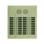 Golmar - Platine monobloc HR alu audio analogique (1+N) 4 rangees 40 boutons champagne