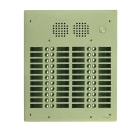 Golmar - Platine monobloc HR alu audio analogique (1+N) 4 rangees 44 boutons champagne