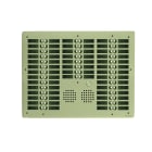 Golmar - Platine monobloc HR alu audio analogique (1+N) 6 rangees 72 boutons champagne