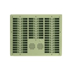 Golmar - Platine monobloc HR alu audio analogique (1+N) 6 rangees 78 boutons champagne