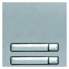 Golmar - Module NEXA inox 1 rangee 2 boutons, finition INOX