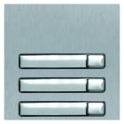 Golmar - Module NEXA inox 1 rangee 3 boutons, finition INOX