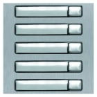 Golmar - Module NEXA inox 1 rangee 5 boutons, finition INOX