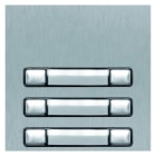 Golmar - Module NEXA inox 2 rangees 6 boutons, finition INOX