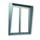 Golmar - Visiere NEXA inox pour platine 4 modules sur 2 colonnes, finition INOX