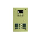 Golmar - Platine monobloc HR alu audio ou video BUS G2P 2 rangees 6 boutons Champagne