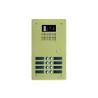 Golmar - Platine monobloc HR alu audio ou video BUS G2P 2 rangees 8 boutons Champagne