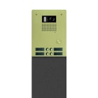 Golmar - Platine monobloc HR alu audio ou video BUS G2P 2 rangees 16 boutons Champagne