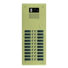 Golmar - Platine monobloc HR alu audio ou video BUS G2P 2 rangees 20 boutons Champagne