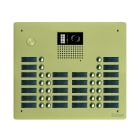 Golmar - Platine monobloc HR alu audio ou video BUS G2P 4 rangees 24 boutons Champagne