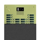 Golmar - Platine monobloc HR alu audio ou video BUS G2P 4 rangees 28 boutons Champagne