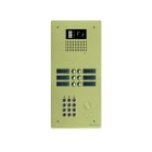 Golmar - Platine alu avec clavier audio ou video BUS G2P 2 rangees 6 boutons Champagne
