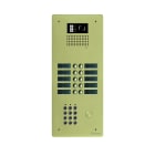 Golmar - Platine alu avec clavier audio ou video BUS G2P 2 rangees 10 boutons Champagne